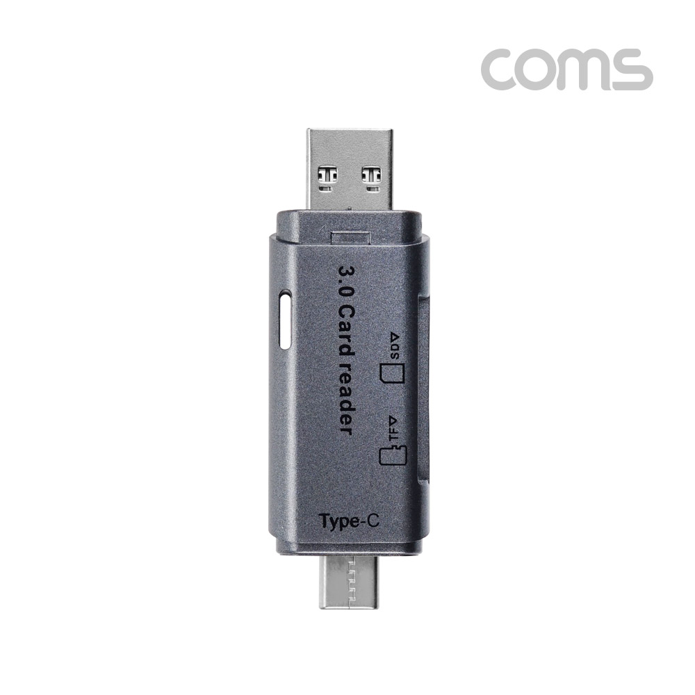Coms USB 3.1 (Type C) 카드리더기(2 in 1), TF(Micro SD), SD, USB 3.0