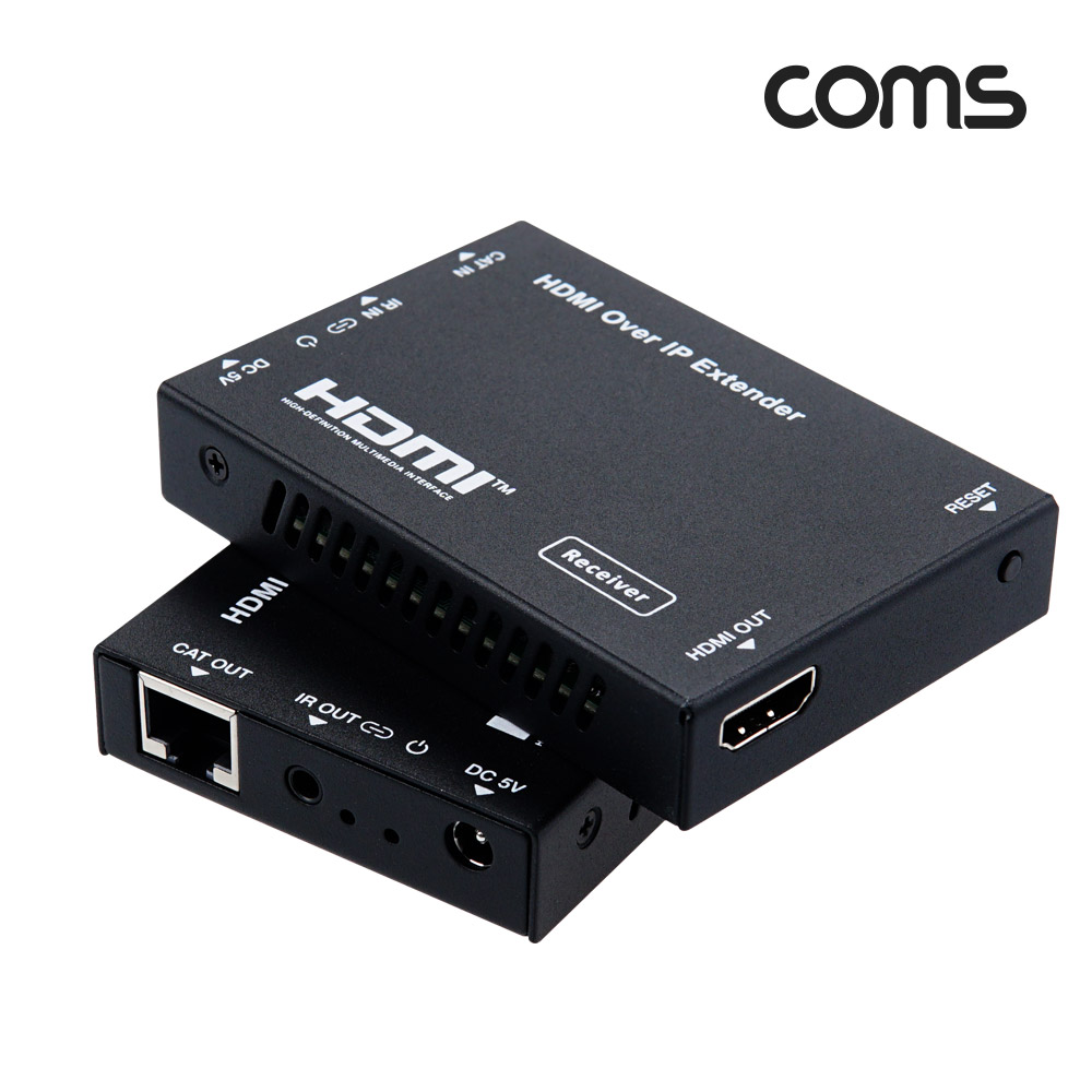 Coms HDMI 리피터(RJ45) 송/수신기 세트, 전송 거리 150M , Full HD지원