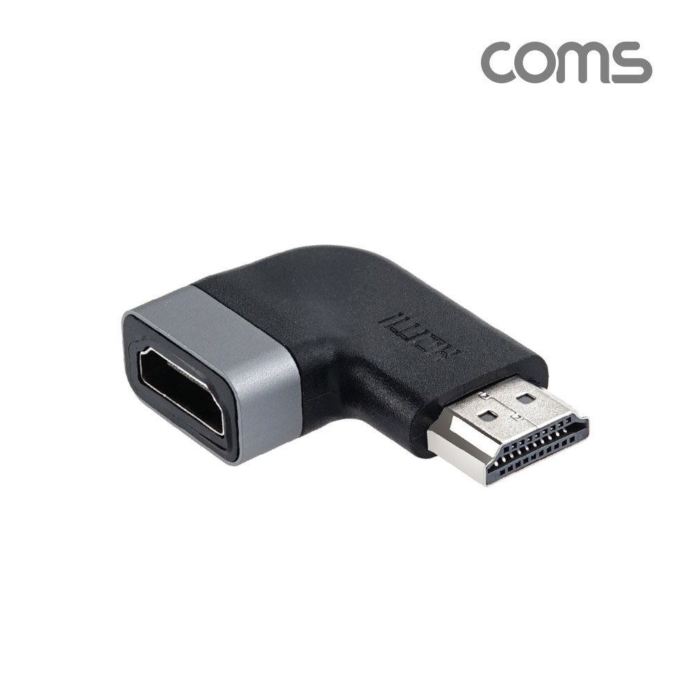 Coms HDMI 연장 좌향 꺾임 젠더(MF) 90도