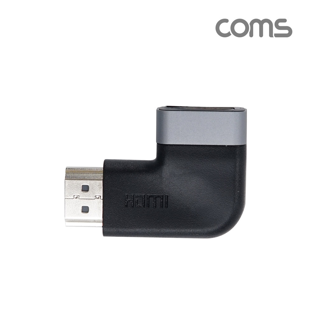 Coms HDMI 연장 좌향 꺾임 젠더(MF) 90도