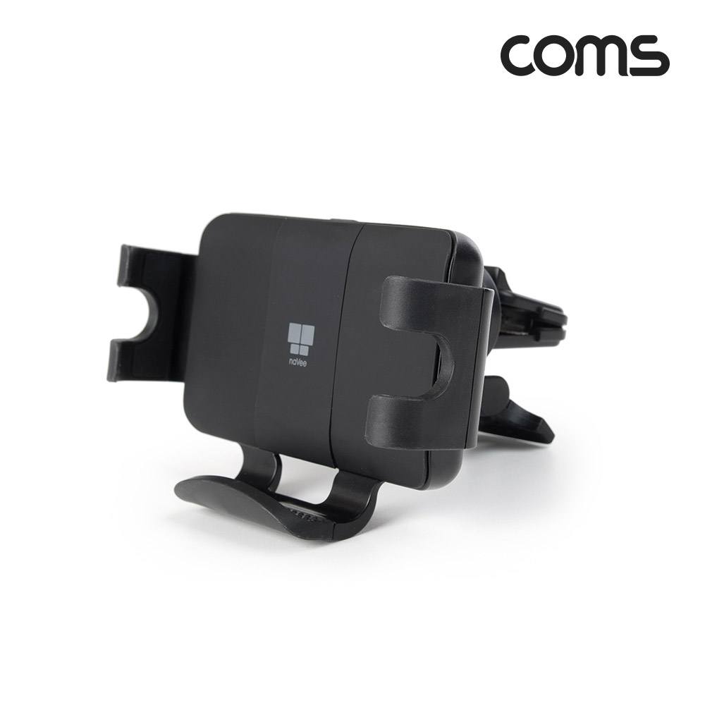 Coms 나비 차량용 무선충전기(NV103-WCC1Q) 와이드 거치/폴더블폰 충전