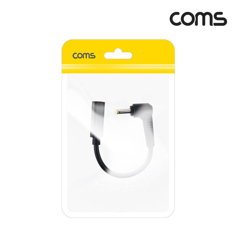Coms USB 3.1(Type C) 노트북 전원 변환 케이블(PD to DC 4.0/1.7), 충전, 젠더,15cm, 꺾임형, 꺽임