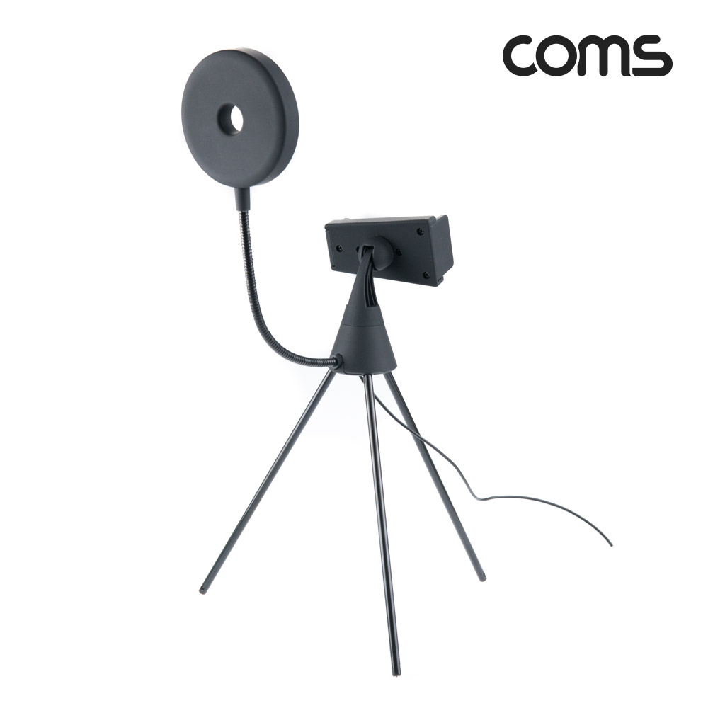 Coms 스마트폰 미니 삼각대 링 라이트 / LED 원형 램프 / 촬영 사진 동영상 / 탁상 거치