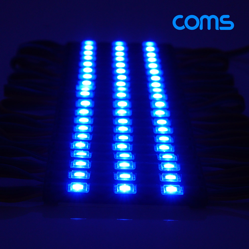 Coms 제작용 LED 모듈 세트 (슬림형) Red Green Blue RGB / 20개입 / 작업용 / DC 전원 / DIY 램프, LED 다용도 리폼 기판 교체