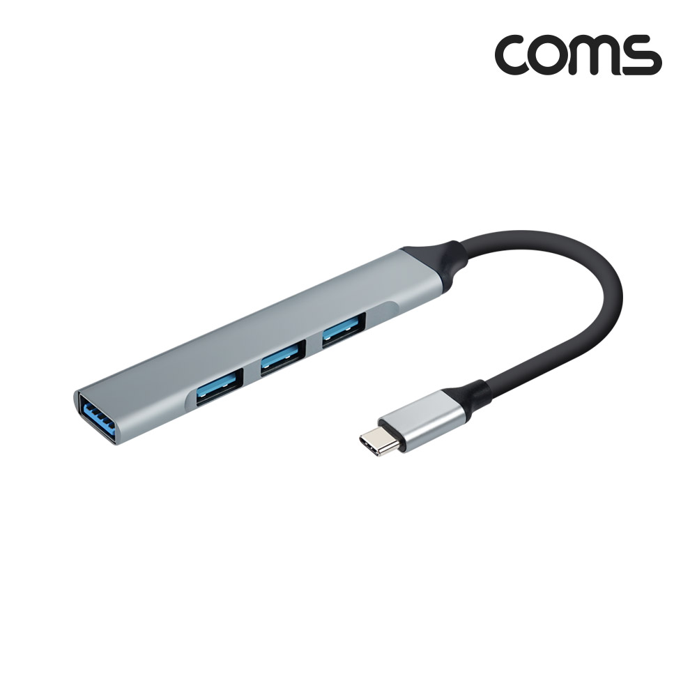 Coms Type C USB 허브 / 4포트 4Port / USB 2.0 3Port + USB 3.0 1Port