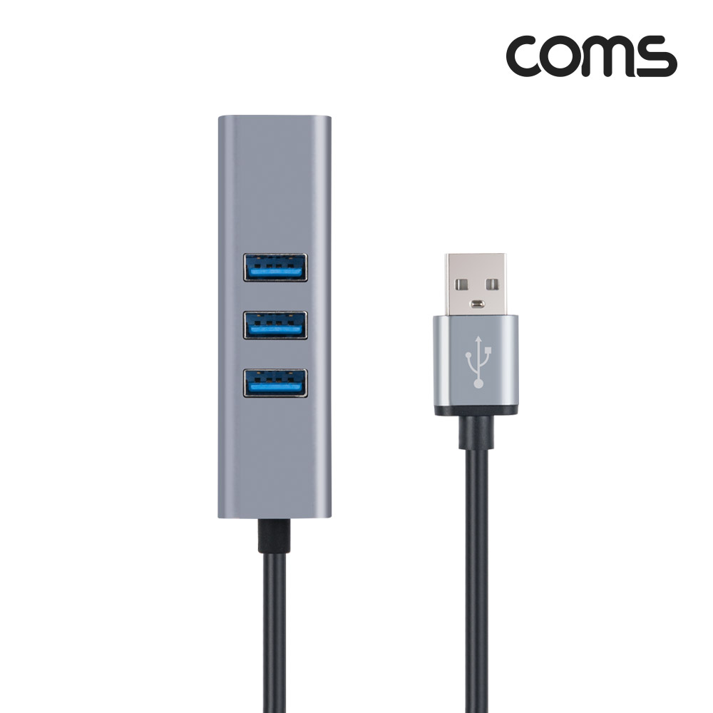 Coms USB 2.0 허브&랜카드, USB 3포트 3Port LAN RJ45 10/100Mbps 이더넷 인터넷