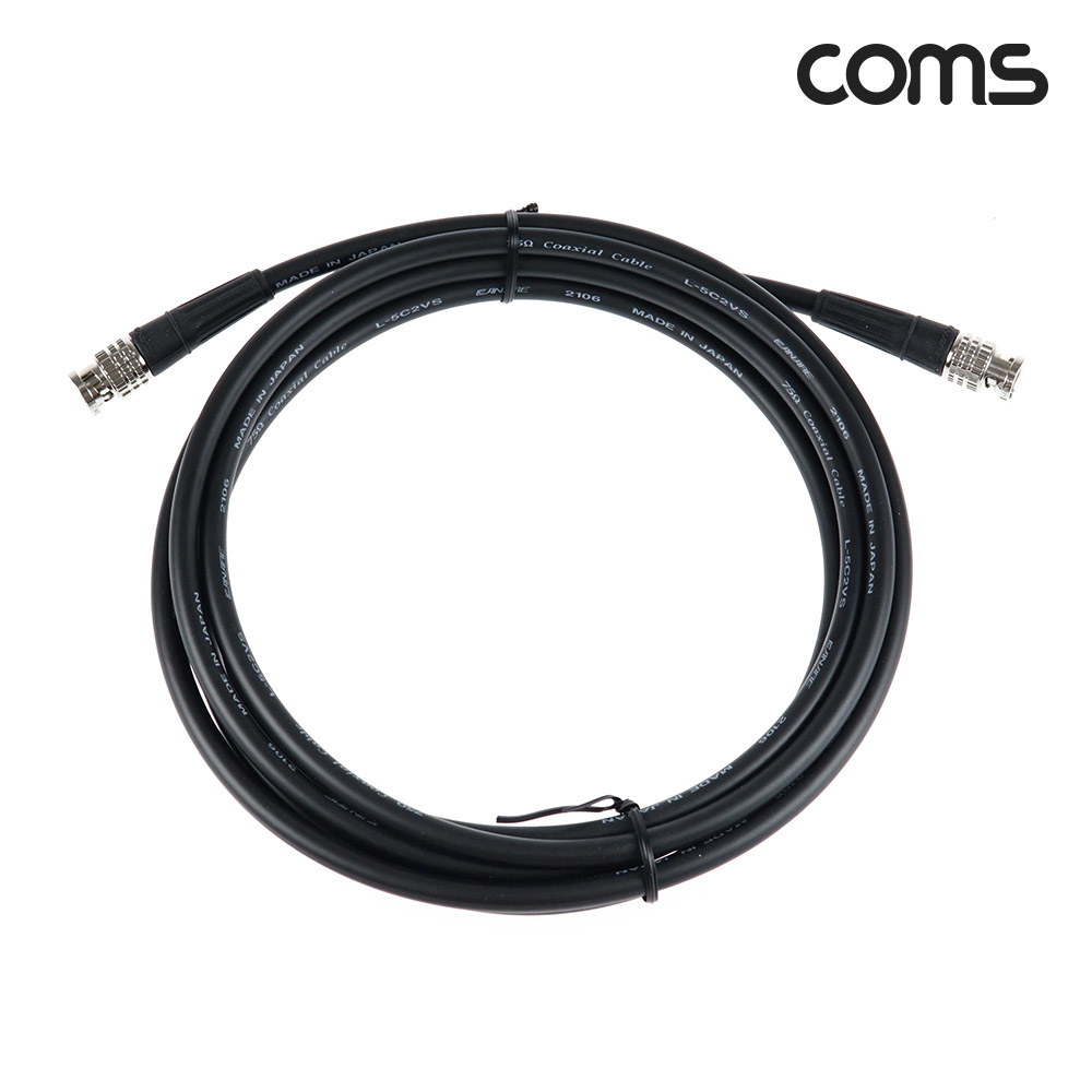 Coms 카나레 L-5C2VS BNC 제작용 케이블 5m