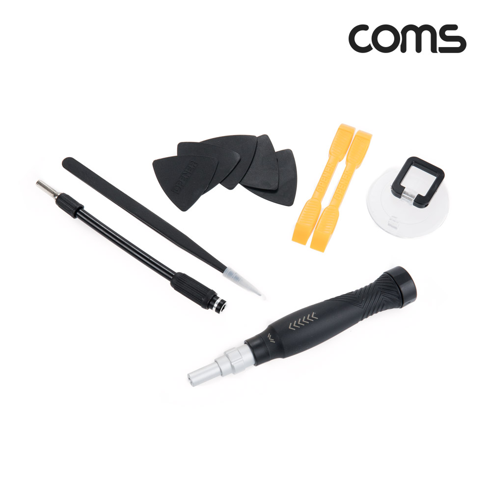 Coms 공구 드라이버 세트 145 in 1, 십자 일자 별 비트 정밀핀셋 정밀 드라이버