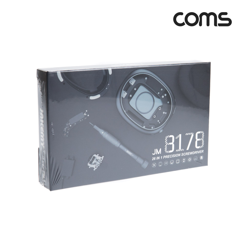 Coms 공구 드라이버 세트 26 in 1, 십자 일자 별 비트 정밀핀셋 정밀 드라이버