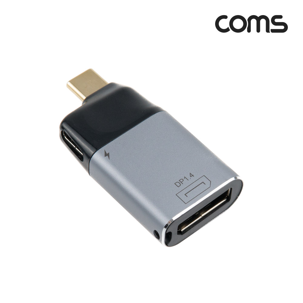 Coms USB 3.1(Type C) to 디스플레이포트 컨버터, 변환젠더, C타입 to DP, 4K@60Hz UHD, DisplayPort
