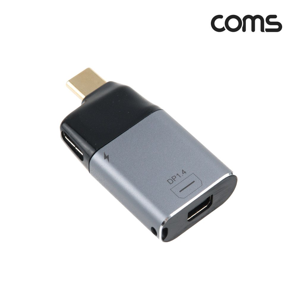 Coms USB 3.1(Type C) to 미니 디스플레이포트 컨버터, 변환젠더, C타입 to Mini DP, MDP, 4K@60Hz UHD, Mini DisplayPort