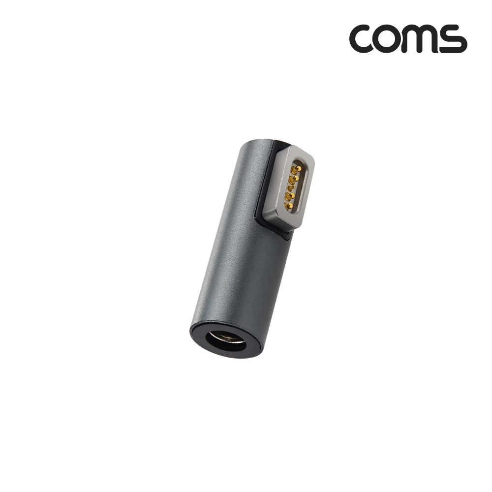 Coms DC 전원 변환젠더 외경5.5/내경2.1 맥세이프/MagSafe1 구형 노트북 마그네틱 충전 젠더 L형