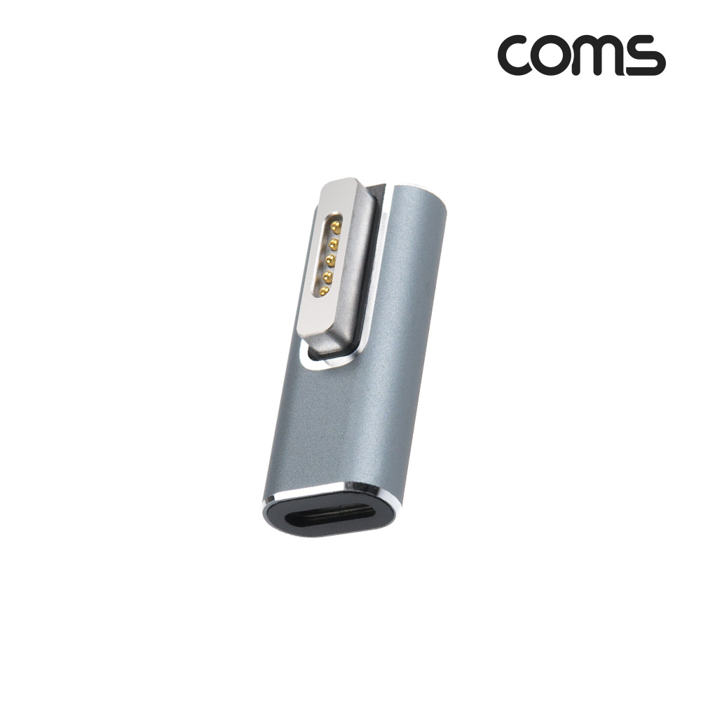 Coms USB Type C 전원 변환젠더 맥세이프/MagSafe2 구형 노트북 마그네틱 충전 젠더 T형