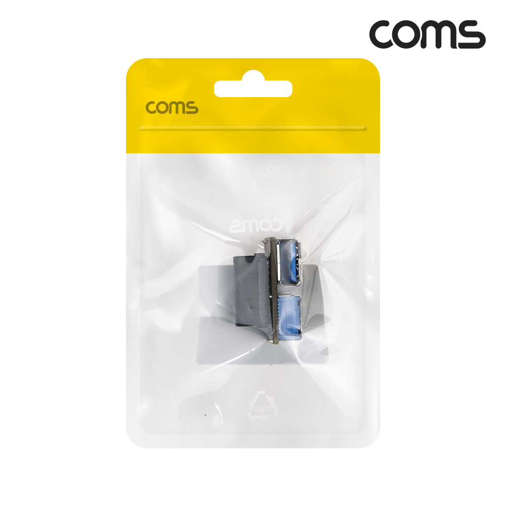 Coms USB 포트 USB 3.0 19Pin to USB 2Port 기판연결 180도 꺾임 젠더