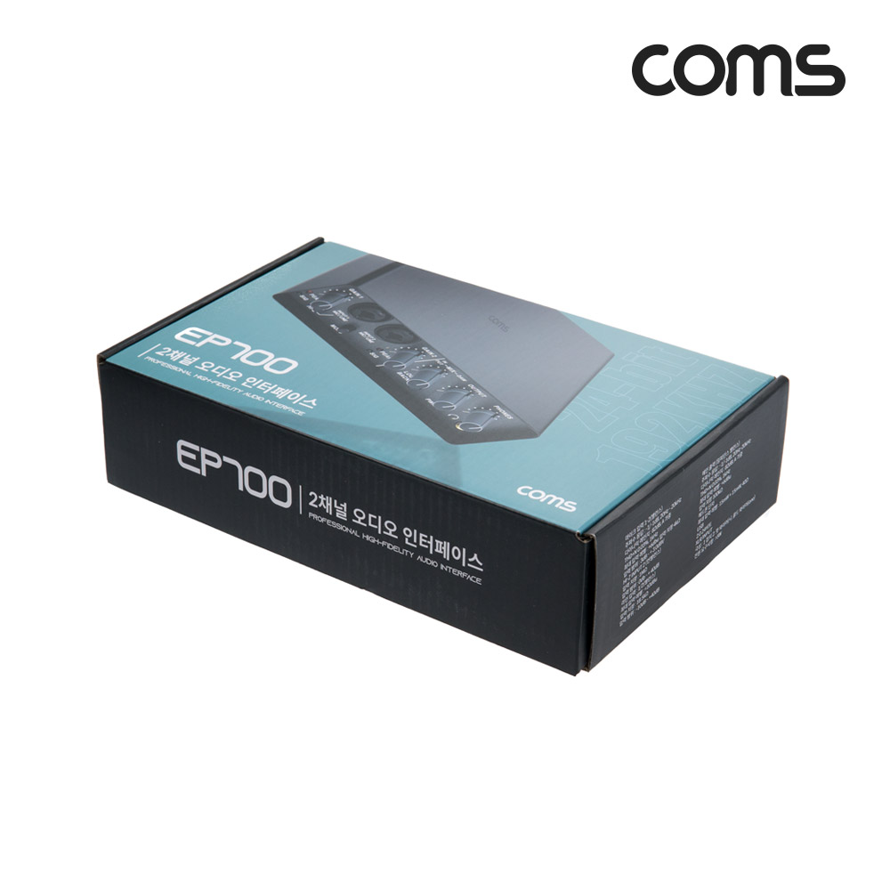 Coms 2채널 오디오 인터페이스 3D 입체음향녹음 좌우음원분리녹음 스테레오 녹음 시 반드시 필요한 제품