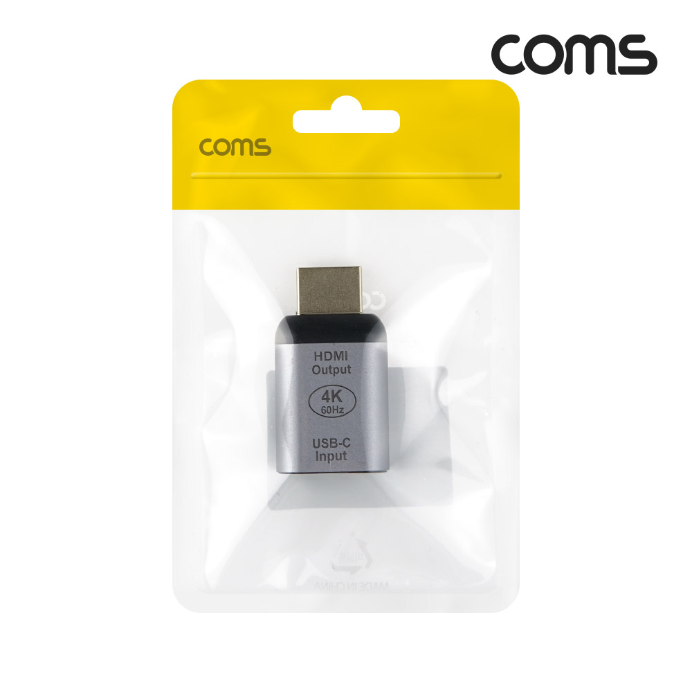 Coms USB 3.1(Type C) to HDMI 컨버터 변환 젠더 C타입 to HMDI 4K@60Hz UHD