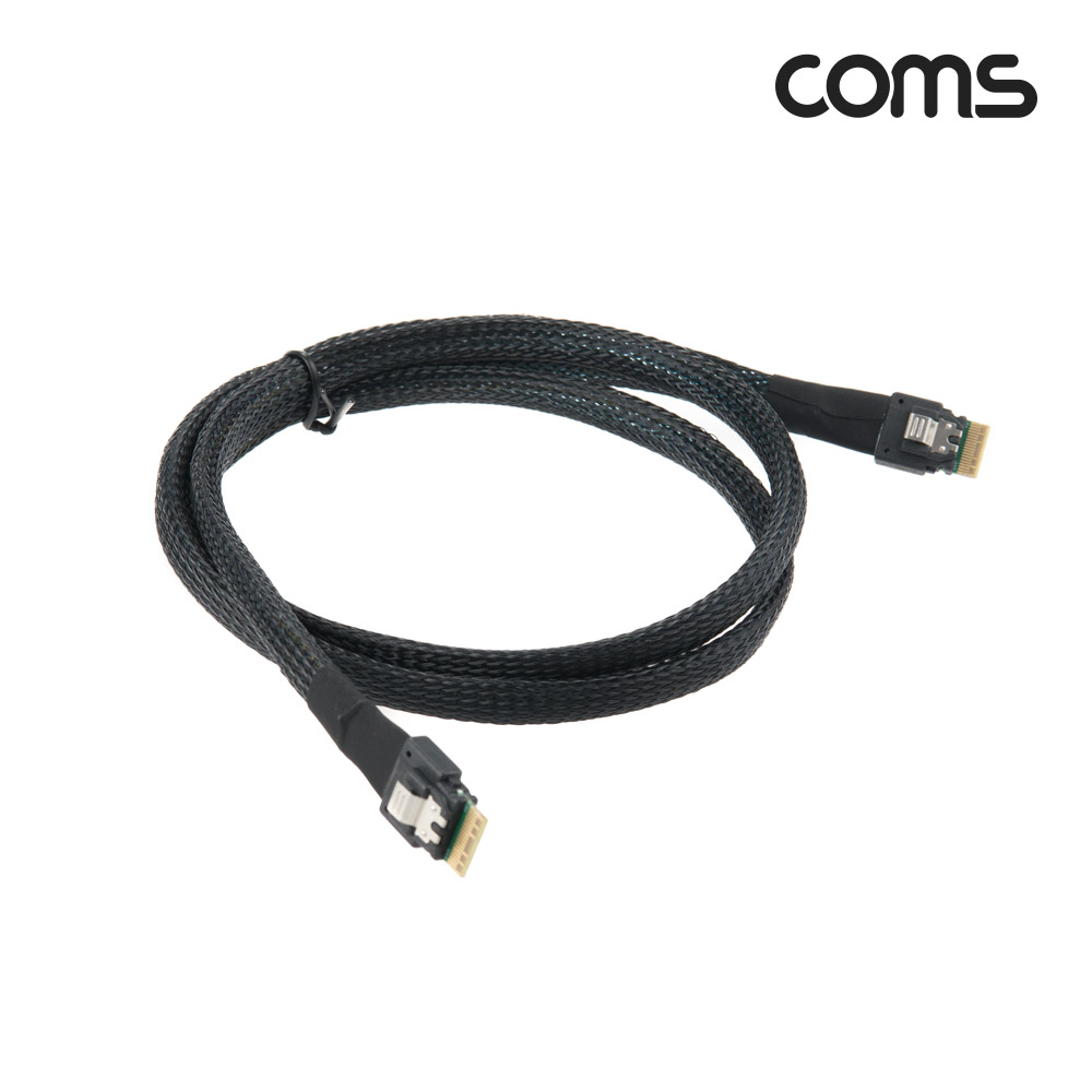 Coms SAS(SFF-8654/SFF-8654) 케이블 1M