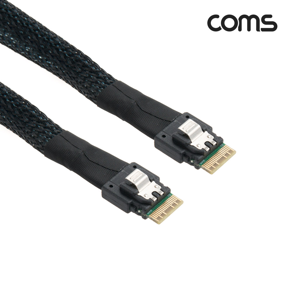 Coms SAS(SFF-8654/SFF-8654) 케이블 1M