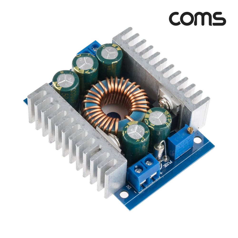 Coms 강압 모듈 100W 12A 다운사이징 입력전압 5-40V 출력전압 1.2-36V 연속조정가능 출력전류 12A max