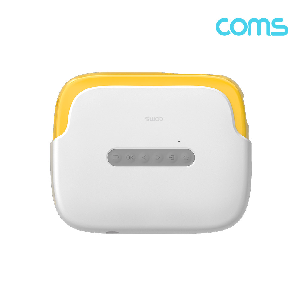 Coms 미니 LED 빔프로젝터, 소형, 1000루멘, HDMI USB AV, 영사기, 640 x 360, 1080P입력