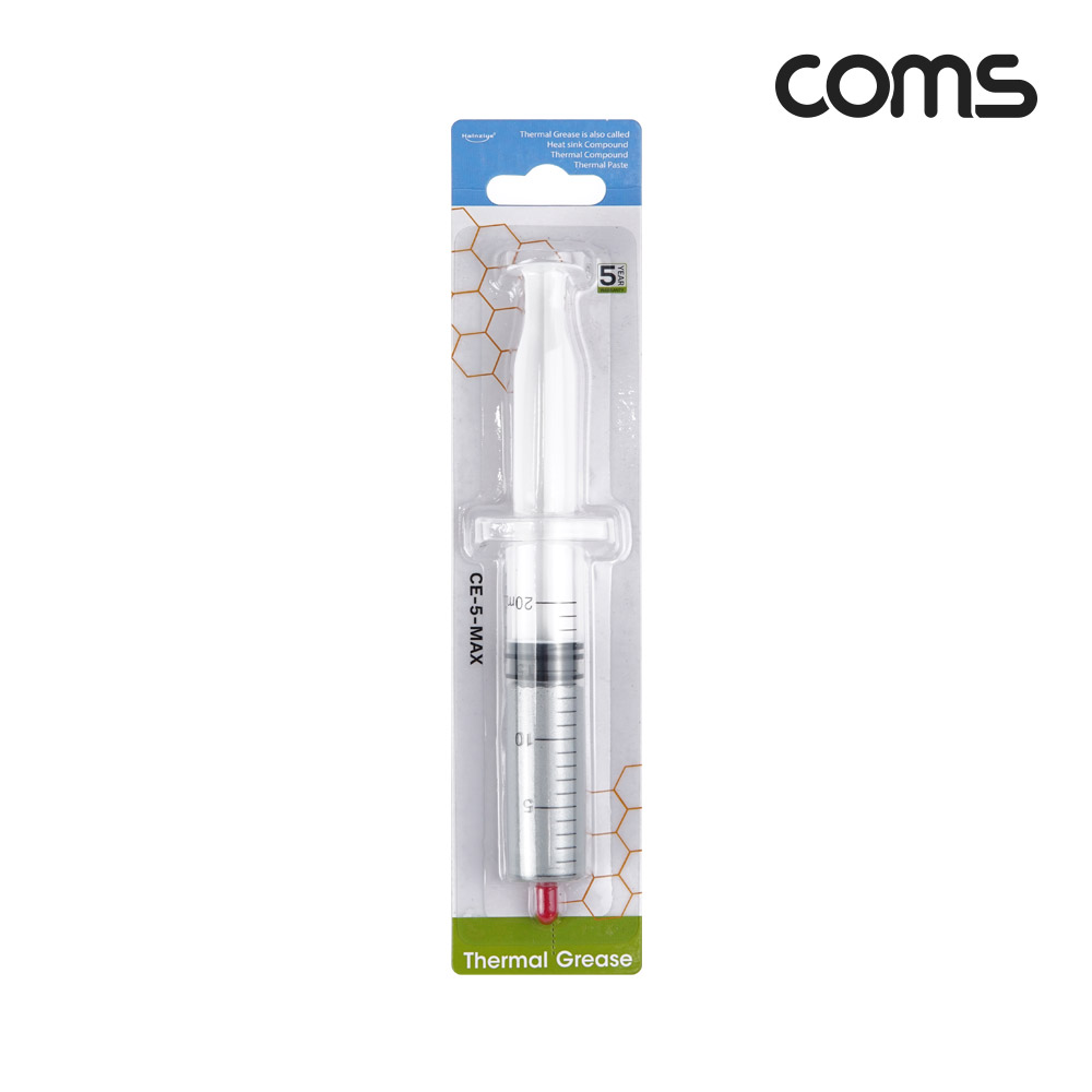 Coms 쿨러 구리스 15ml 주사기형 써멀 CPU GPU 컴파운드