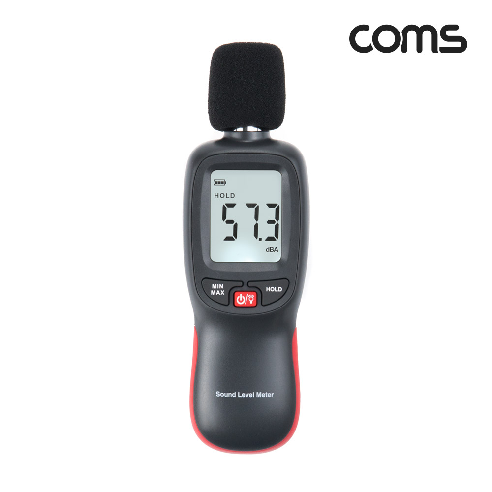 Coms 소음 측정기, 소음계, 테스터기, 테스트, 디지털, 층간소음, 데시벨