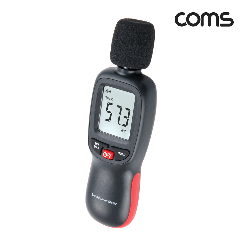 Coms 소음 측정기, 소음계, 테스터기, 테스트, 디지털, 층간소음, 데시벨
