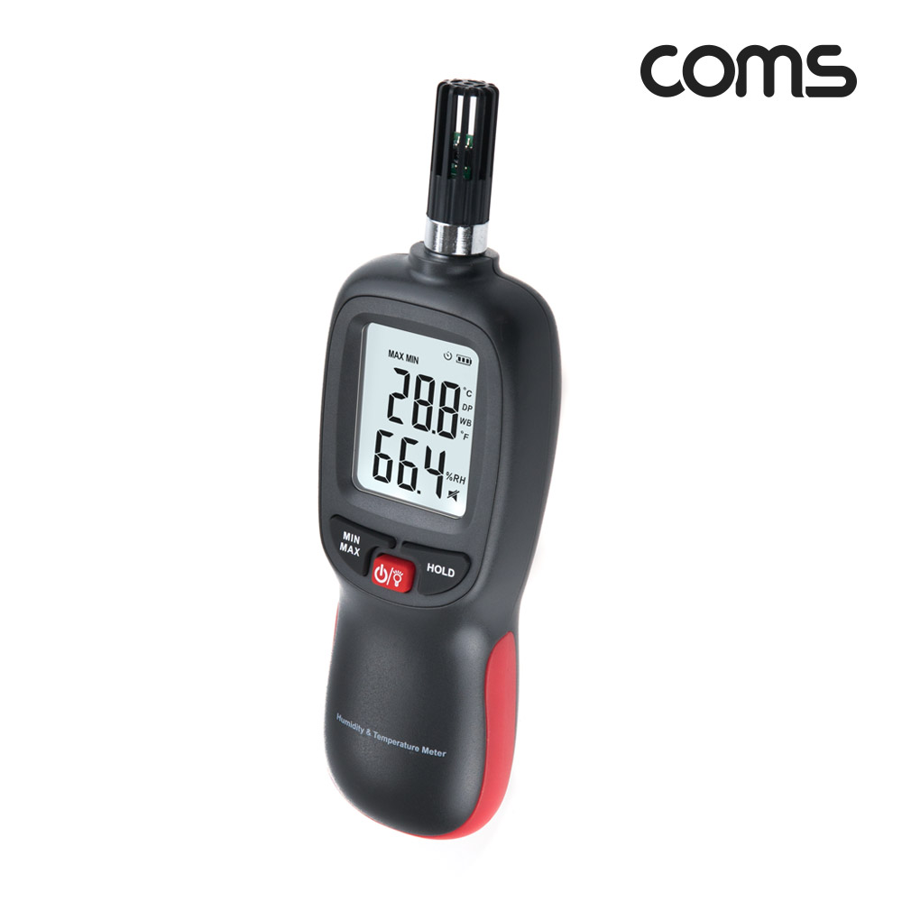 Coms 온도/습도 측정기, 테스터기 테스트 온습계 온습도 휴대용
