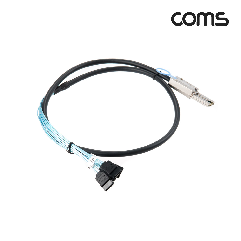 Coms SAS(SFF-8088/SATAx4) 케이블, Mini SAS 26P to SATAx4, external