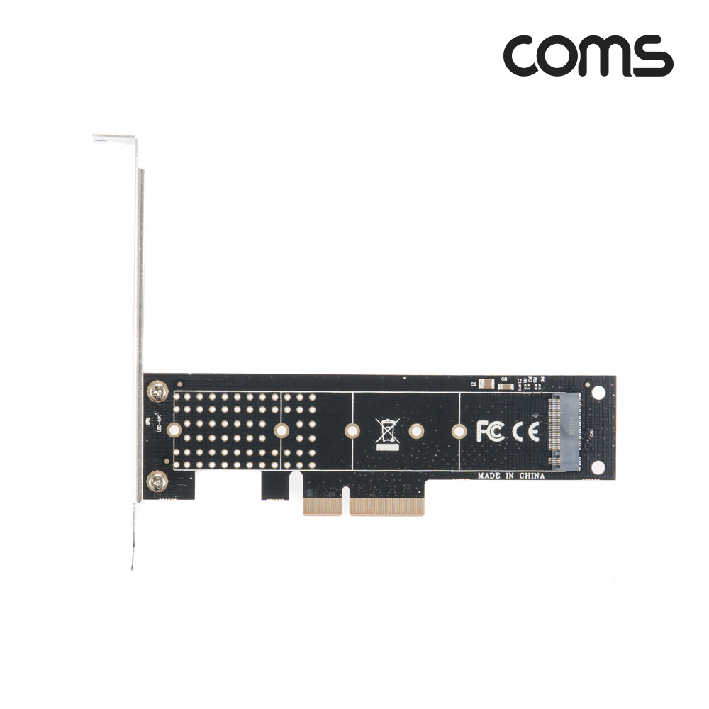 Coms PCI Express 변환 어댑터 M.2 NVMe to PCI-E 4X / KEY M