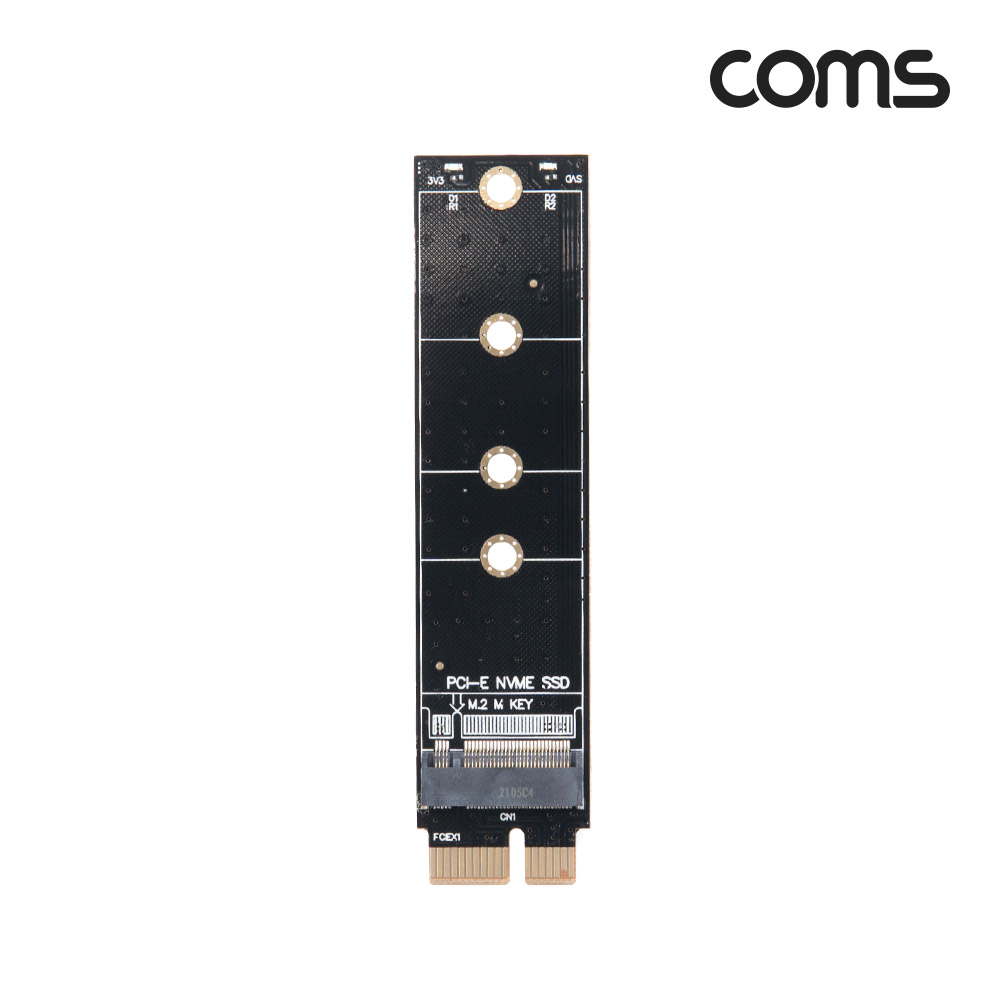 Coms PCI Express 변환 어댑터 M.2 NVMe to PCI-E 1X / KEY M / 일자형
