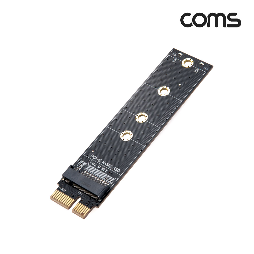Coms PCI Express 변환 어댑터 M.2 NVMe to PCI-E 1X / KEY M / 일자형