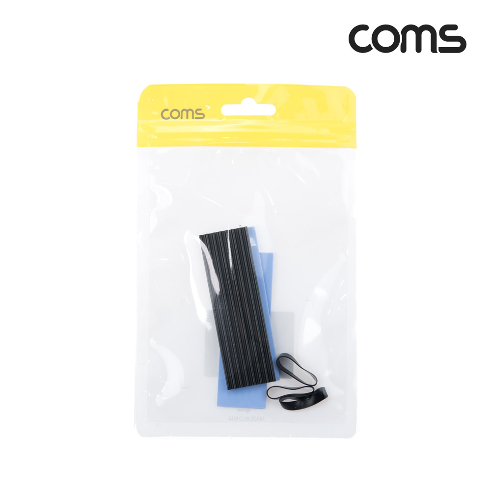 Coms M.2 SSD 방열판, 열전도 써멀패드, 고무밴드, 발열방지, NVMe NGFF