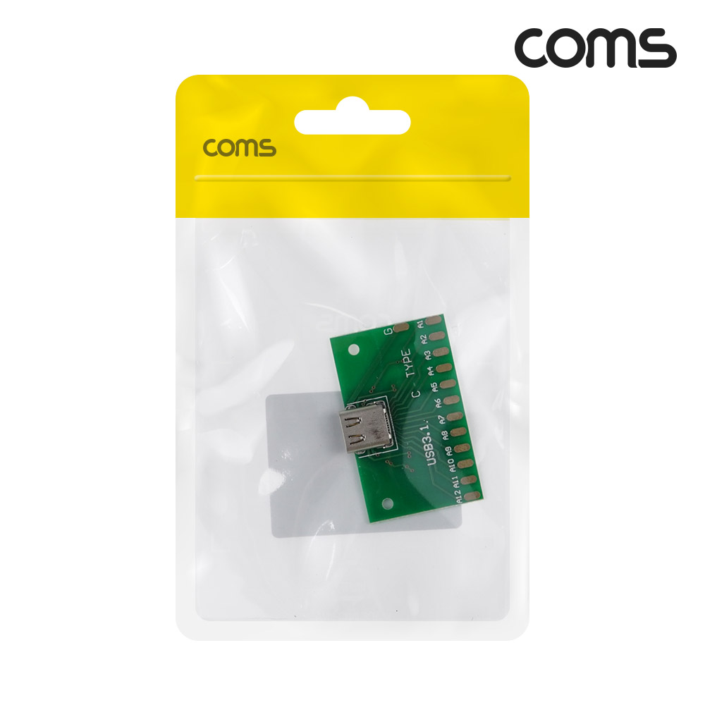 Coms DIY용 제작모듈 USB 3.1 Typc C 암놈 26Pin PCB 젠더보드 C타입 26핀