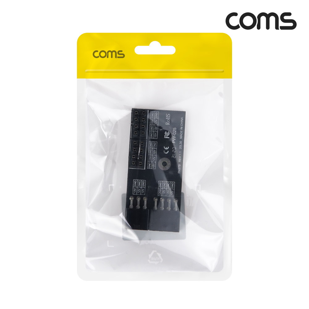 Coms 그래픽카드 전원 연장 젠더  8Pin+8Pin Female to 6Pin+8Pin Male 6핀 8핀 20L30