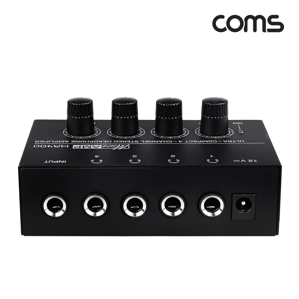 Coms 4채널 스테레오 헤드폰 앰프 +15dBu, 40mW in 100Ohm, 오디오 분배, 헤드셋
