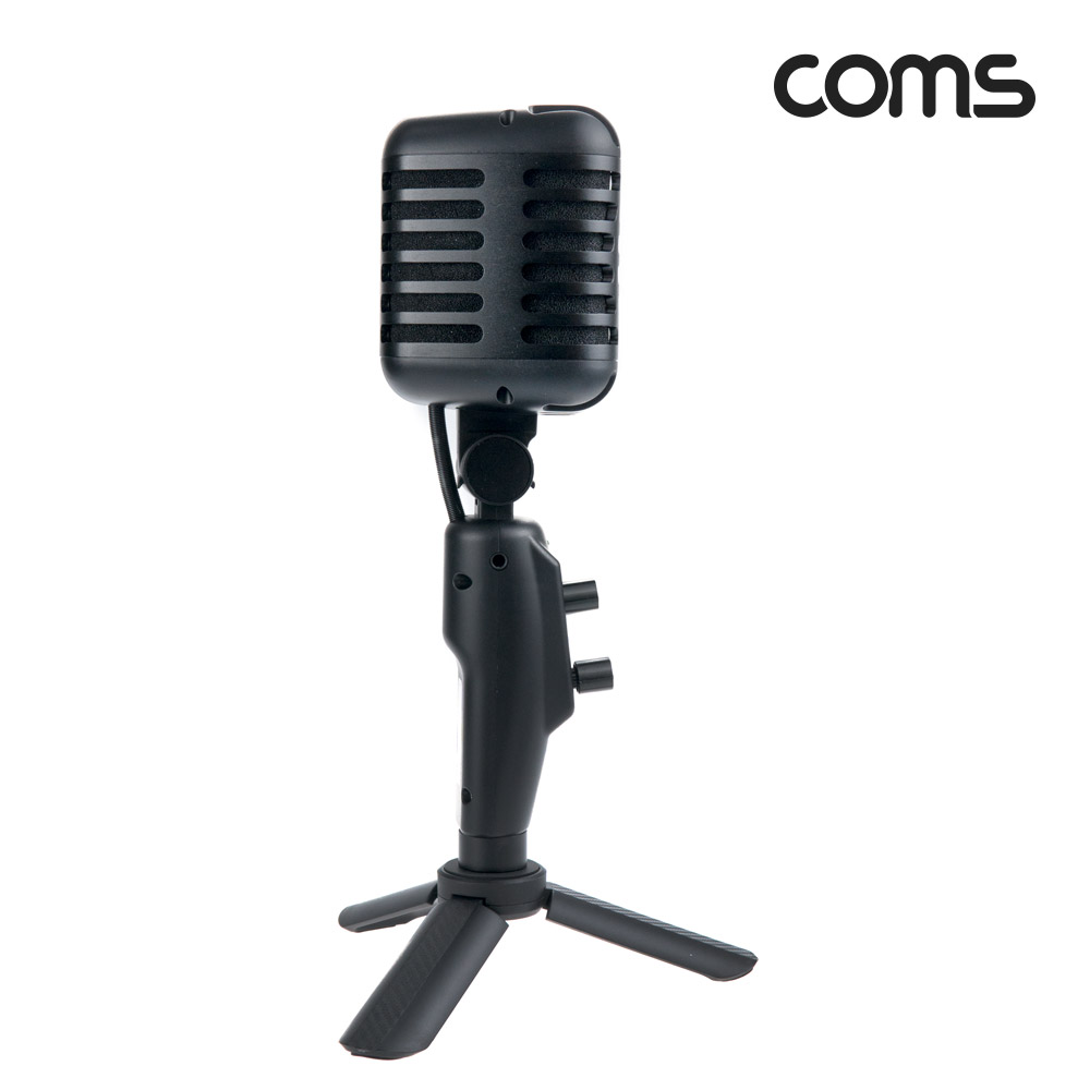 Coms 볼륨조절 콘덴서 마이크, USB 유선, 탁상용, 가벼운 마이크, 192KHz 24Bit, 음성 녹음, 1인 미디어 인터넷방송