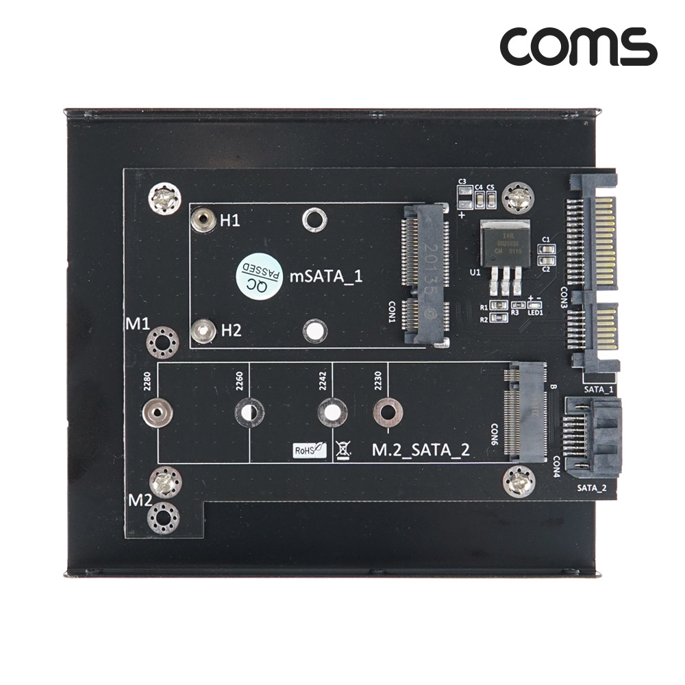 Coms M.2 NGFF SSD to SATA 3.5형변환 컨버터 어댑터 SATA1 SATA2 SATA3