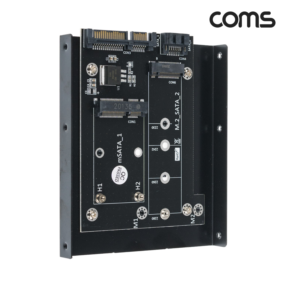 Coms M.2 NGFF SSD to SATA 3.5형변환 컨버터 어댑터 SATA1 SATA2 SATA3