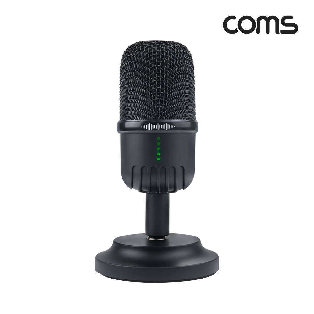 Coms 미니 스탠딩 콘덴서 마이크, USB 유선, 탁상용, 가벼운 마이크, 192KHz 24Bit, 음성 녹음, 음소거 터치, 1인 미디어 인터넷방송