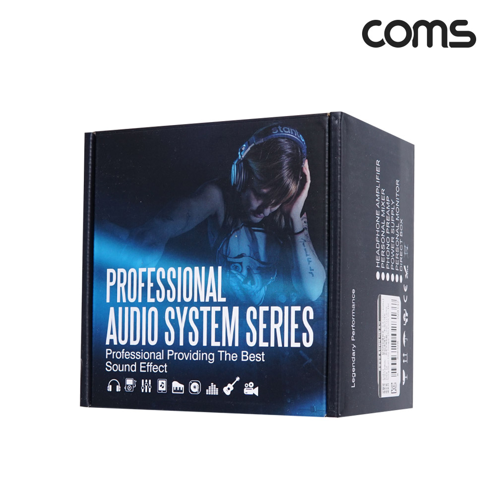 Coms 미니 프리앰프 턴테이블 볼륨 빛 레벨 조절 컨트롤