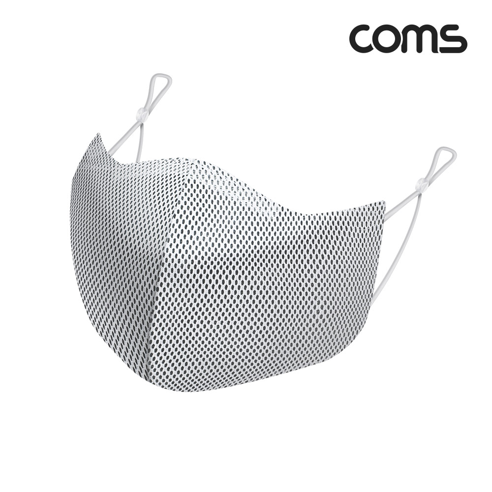 Coms 순수 은사 마스크 여성 Gray / 99.99% 은 Silver / 향균 / 부리형 / 세탁가능 / 빨아쓰는 마스크
