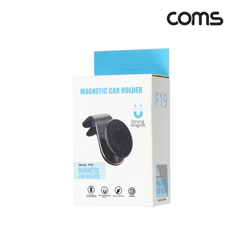 Coms 차량용 스마트폰 거치대  / 자동차 에어컨 거치 / 마그네틱(자석) / 각도 회전 조절