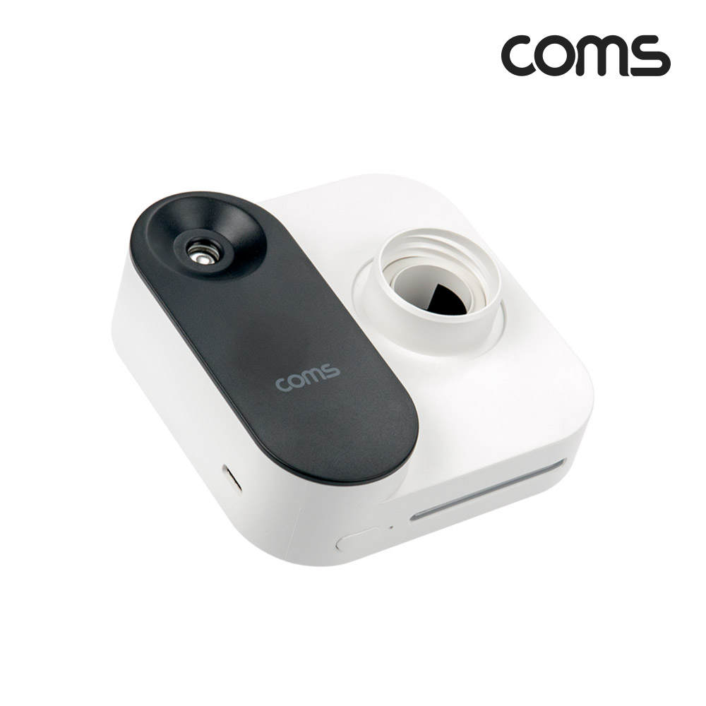 Coms 무선 미니 가습기, LED 무드등, 조명, 휴대용 초소형, 저소음 조용한, 물병 생수병 페트병(구경 30mm), 사무실 독서실 거실 집