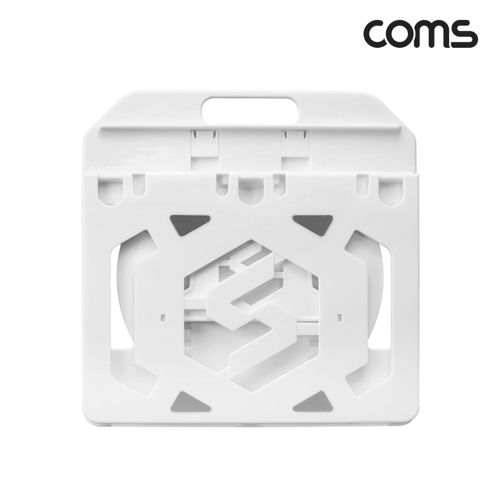 Coms 접이식 회전형 노트북 거치대, 받침대 회전, 노트북 스탠드, 스마트폰 거치대