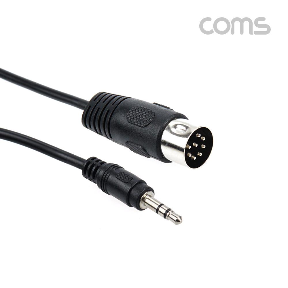 Coms 딘 변환 케이블 스테레오 AUX Stereo 3.5 M/Din 8P 1.5M