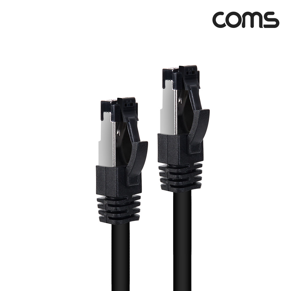 Coms S-FTP 랜케이블 Direct Cat8 50cm 기가비트 이더넷 RJ45 LAN 40Gbps 24AWG 다이렉트 랜선 LSZH