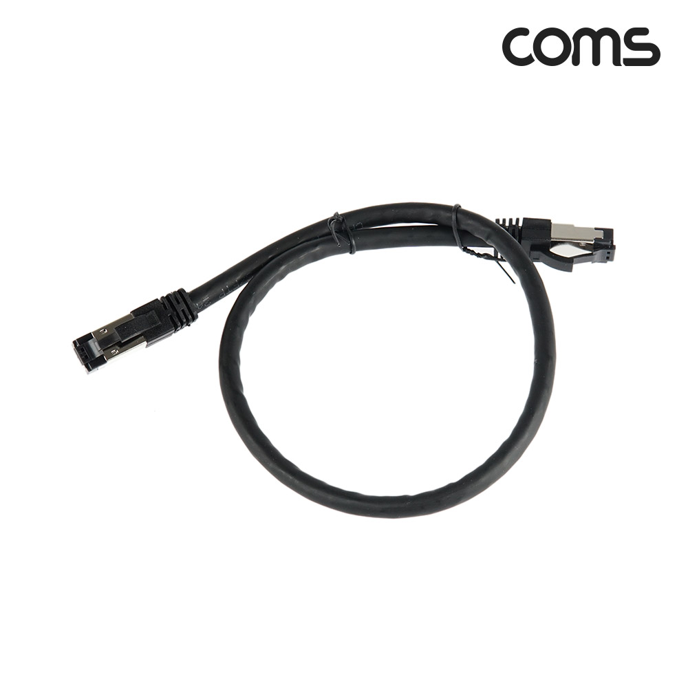 Coms S-FTP 랜케이블 Direct Cat8 50cm 기가비트 이더넷 RJ45 LAN 40Gbps 24AWG 다이렉트 랜선 LSZH