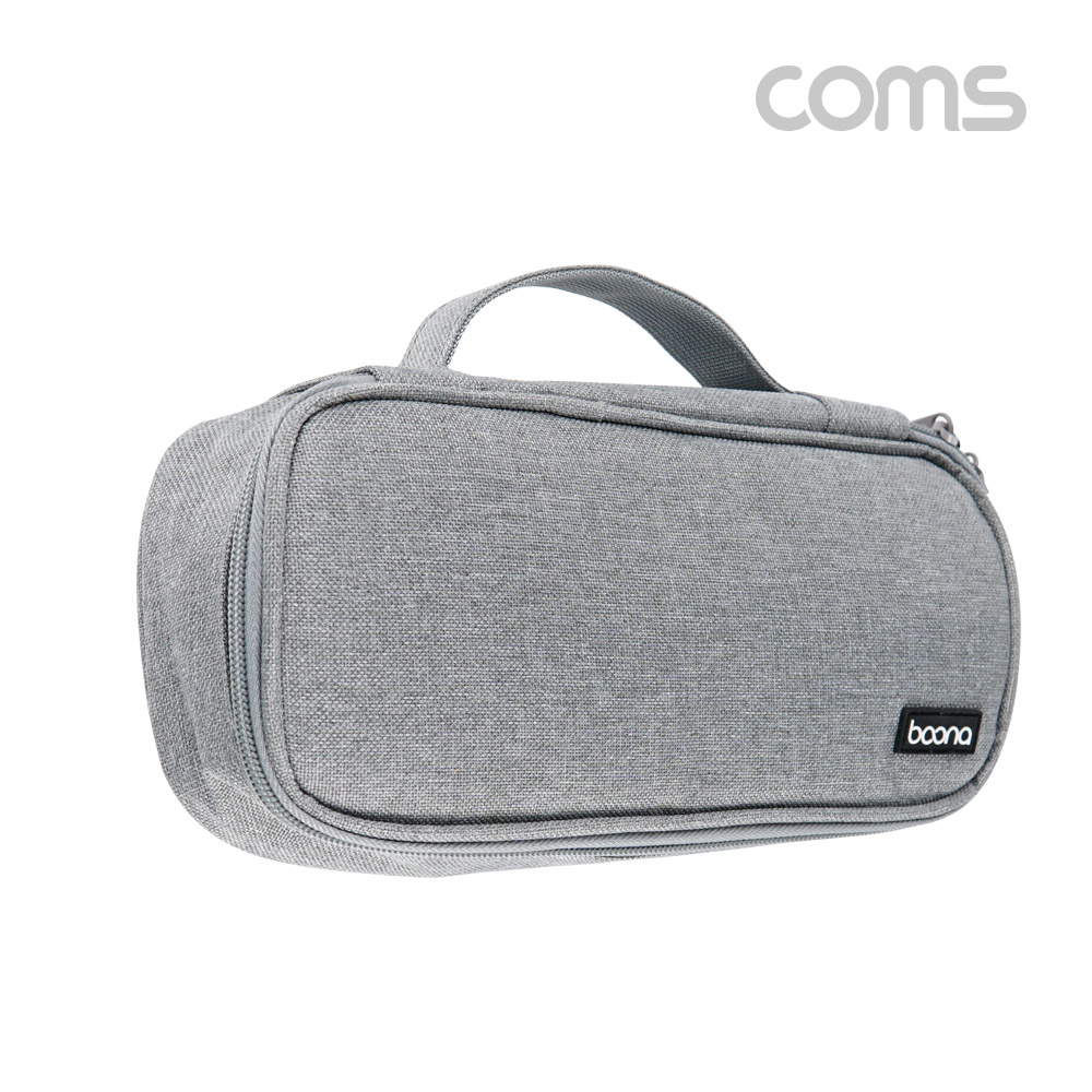 Coms 여행용 가방(디지털 백), 다용도 포켓 주머니, 케이블 보관 휴대, 235x110x55mm