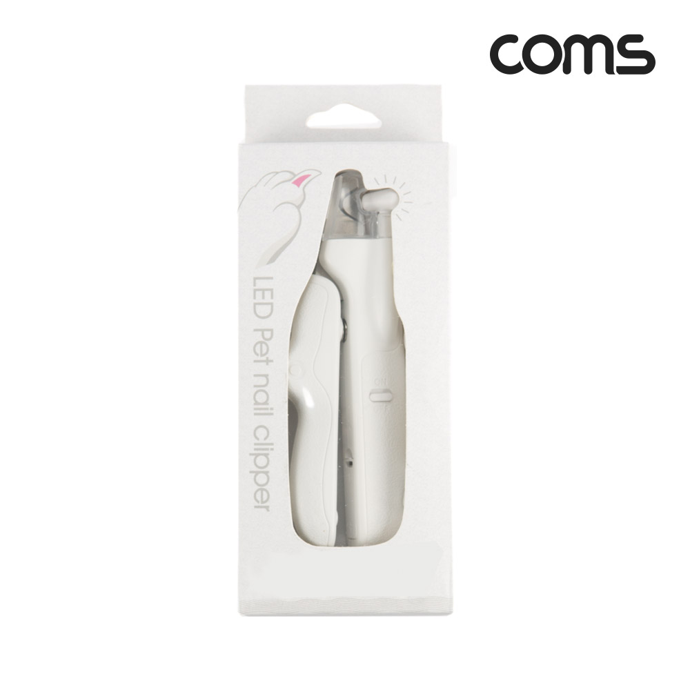 Coms 반려동물 LED 발톱깎이, 커터 클리퍼 안전 고양이 강아지 개